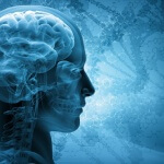 ראש של אדם שיש לו דלקחת חיידקית של קרום המוח
